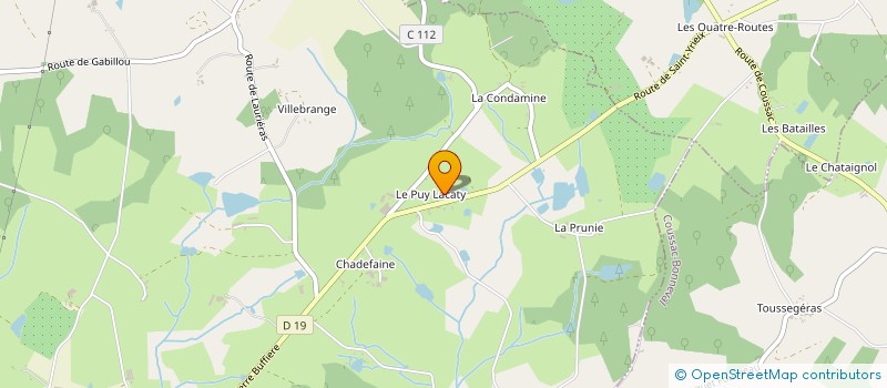 localisation de l'entreprise PIERREBRUNE à SAINT-YRIEIX-LA-PERCHE