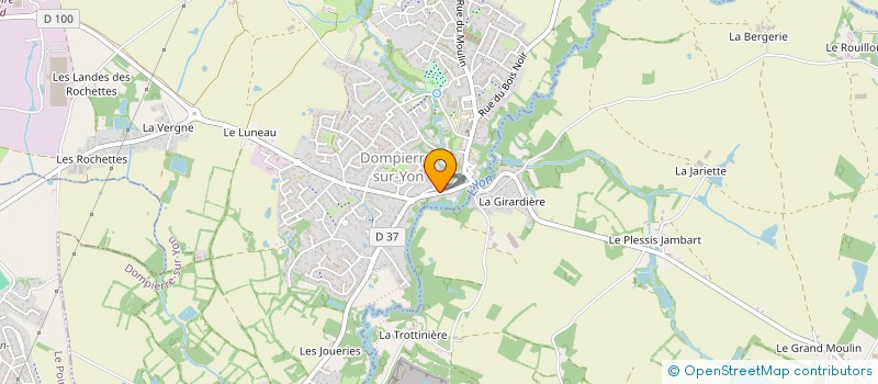 localisation de l'entreprise PIERRECLEM  DOMPIERRE-SUR-YON