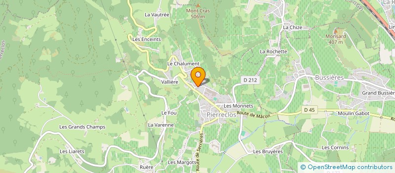 localisation de l'entreprise PIERRECLOS DANS LA RUE  PIERRECLOS