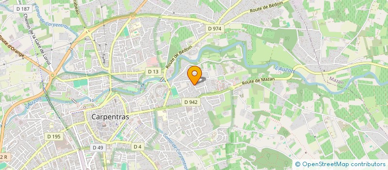 localisation de l'entreprise PIERRECO  CARPENTRAS