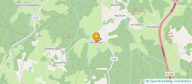 localisation de l'entreprise PIERREFICHE  BESSINES-SUR-GARTEMPE