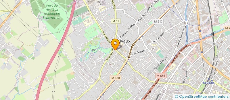 localisation de l'entreprise PIERREFITTE PARMENTIER  MOUVAUX