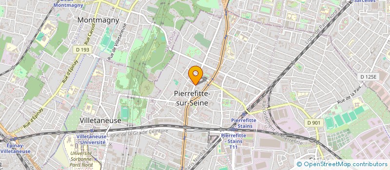 localisation de l'entreprise PIERREFITTE RECEPTIONS à PIERREFITTE-SUR-SEINE
