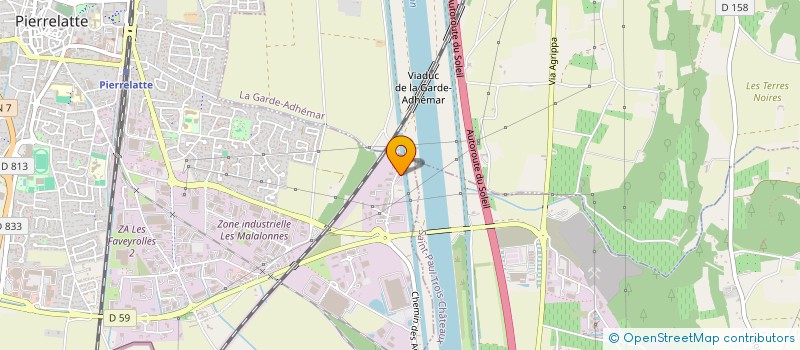 localisation de l'entreprise PIERRELATTE CONTROLE  PIERRELATTE