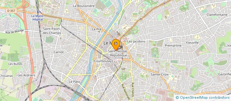 localisation de l'entreprise PIERRELEE - FOUQUERAY  LE MANS