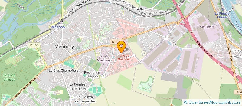 localisation de l'entreprise PIERRENOIRE  MENNECY