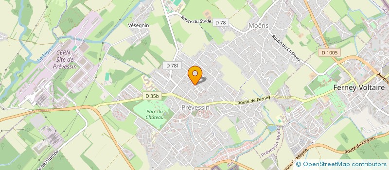 localisation de l'entreprise PIERREPENAUDCOLLECTIONS  PREVESSIN-MOENS