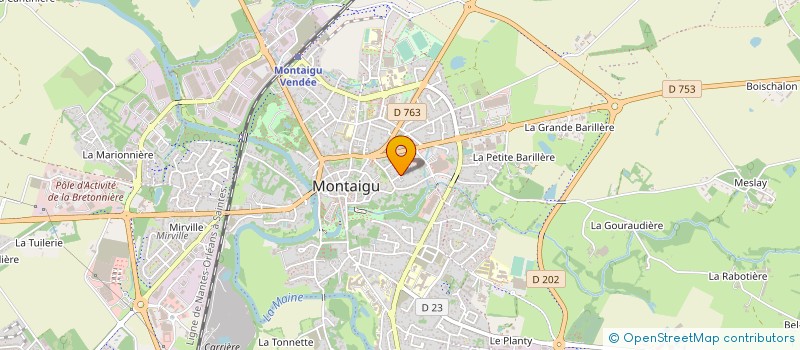 localisation de l'entreprise PIERRES B. IMMOBILIER à MONTAIGU-VENDEE