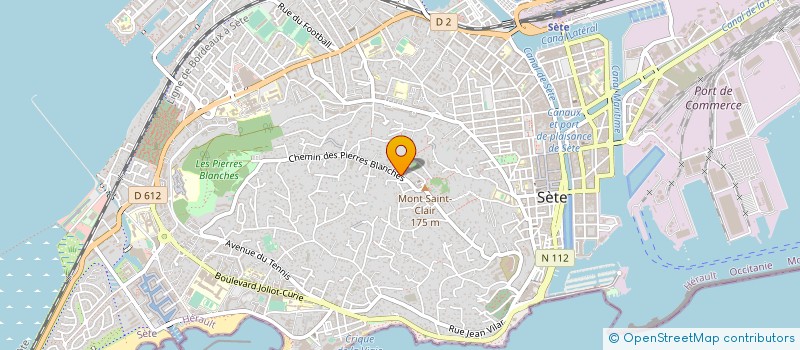 localisation de l'entreprise PIERRES BLANCHES 206 à SETE