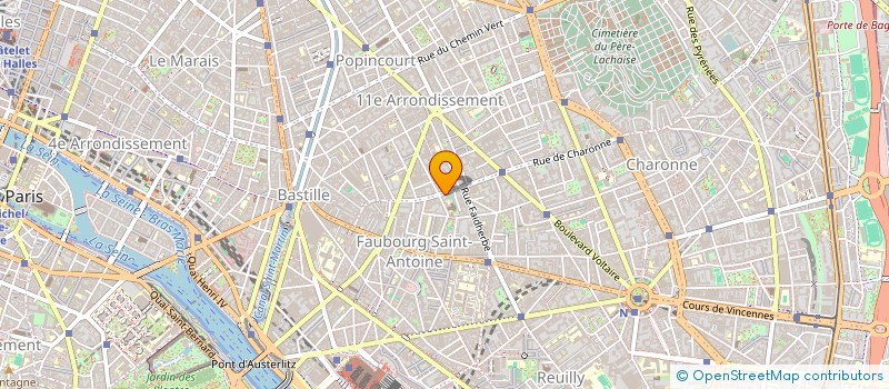 localisation de l'entreprise PIERRES CHAUDES  PARIS