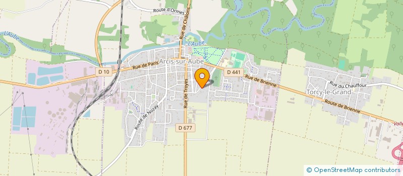 localisation de l'entreprise PIERRES CONCEPT à ARCIS-SUR-AUBE