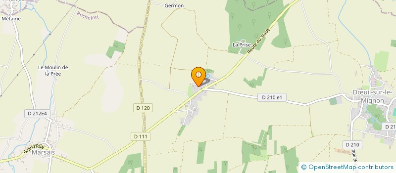 localisation de l'entreprise PIERRES D'AUNIS  DUIL-SUR-LE-MIGNON