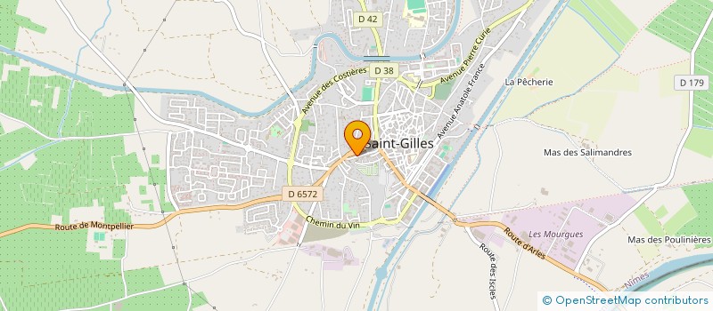 localisation de l'entreprise PIERRES D'OR à SAINT-GILLES
