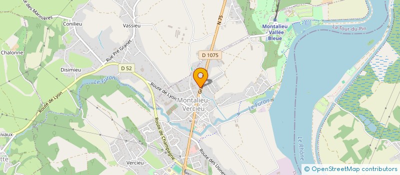 localisation de l'entreprise PIERRES DE KORINNE  MONTALIEU-VERCIEU