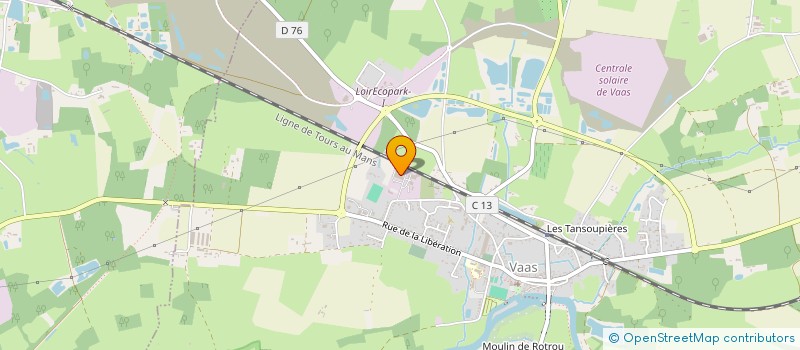 localisation de l'entreprise PIERRES DE LOIRE  VAAS