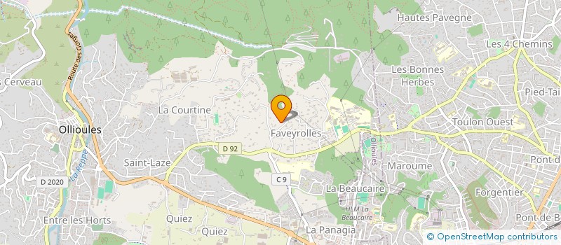 localisation de l'entreprise PIERRES DE PROVENCE à OLLIOULES