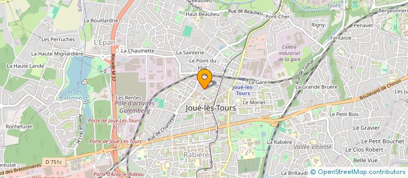 localisation de l'entreprise PIERRES DE VIE à JOUE-LES-TOURS