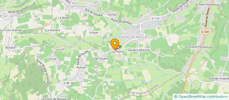 localisation de l'entreprise PIERRES DOREES NF à PORTE-DES-PIERRES-DOREES