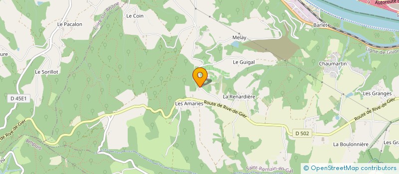 localisation de l'entreprise PIERRES DU MIDI  SAINT-ROMAIN-EN-GAL