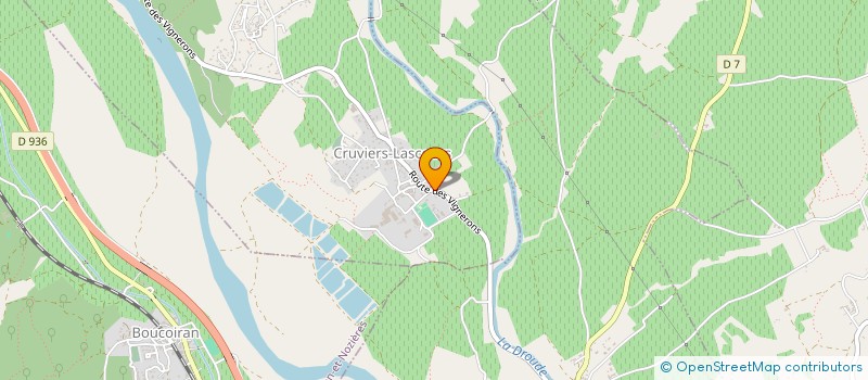 localisation de l'entreprise PIERRES DU SUD  CRUVIERS-LASCOURS