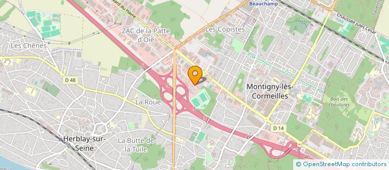 localisation de l'entreprise PIERRES ESPACES à MONTIGNY-LES-CORMEILLES
