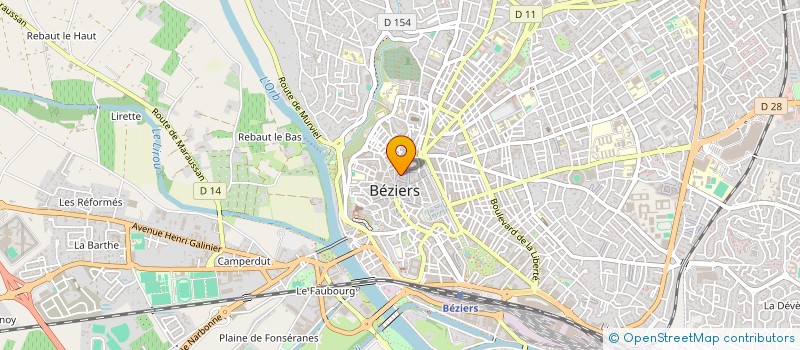 localisation de l'entreprise PIERRES ET ARTISANAT à BEZIERS