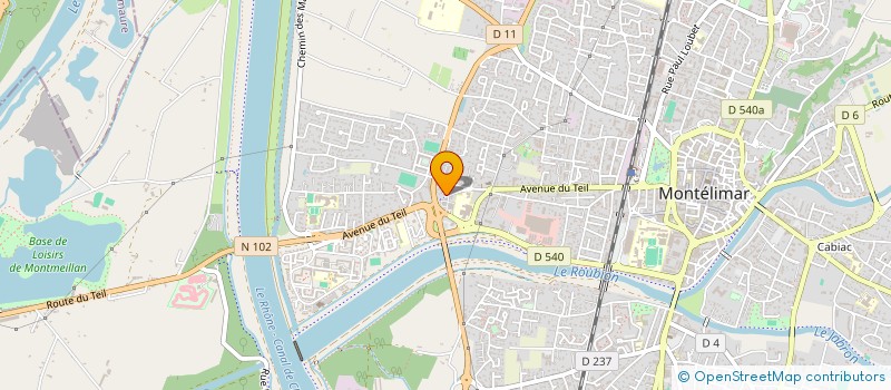 localisation de l'entreprise PIERRES ET CARRELAGES à MONTELIMAR