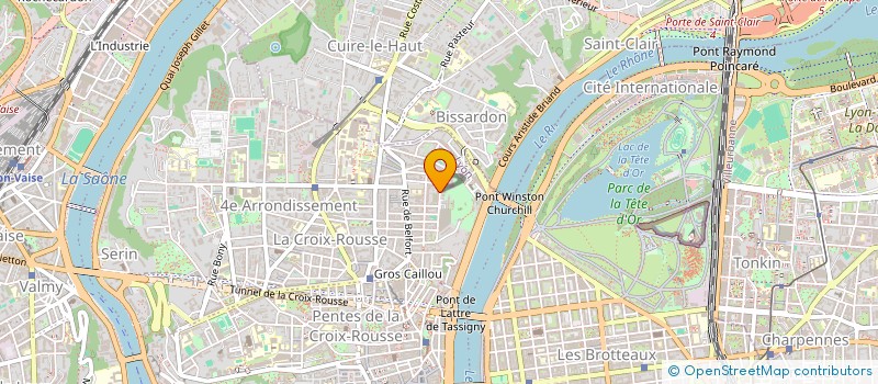 localisation de l'entreprise PIERRES ET CIMENT à LYON