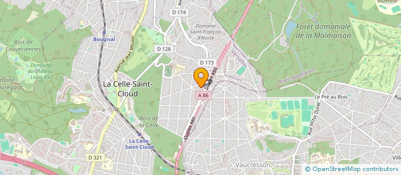 localisation de l'entreprise PIERRES ET COMPAGNIE à LA CELLE-SAINT-CLOUD