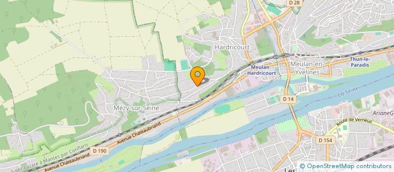 localisation de l'entreprise PIERRES ET DOMAINES DE FRANCE  HARDRICOURT