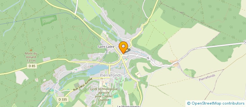 localisation de l'entreprise PIERRES ET FONDS  PIERREFONDS