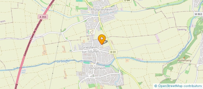 localisation de l'entreprise PIERRES ET FOURS à GRIESHEIM-SUR-SOUFFEL