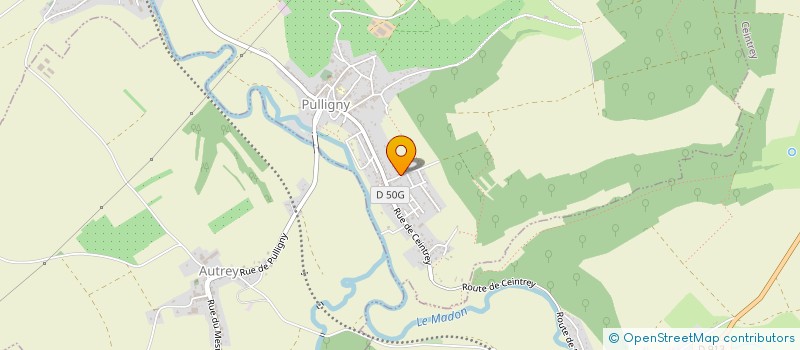 localisation de l'entreprise PIERRES ET PAYSAGES SERVICES  PULLIGNY