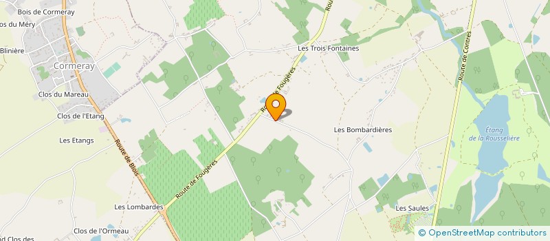 localisation de l'entreprise PIERRES ET RESTAURATION  CHEVERNY