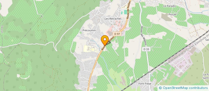 localisation de l'entreprise PIERRES ET TERRASSEMENTS DU SUD à LE LUC