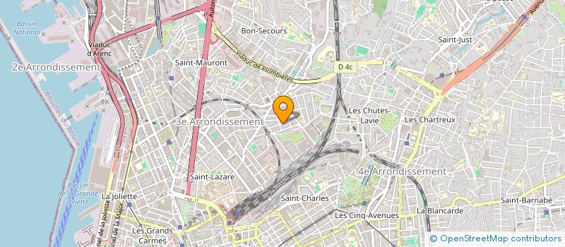 localisation de l'entreprise PIERRES ET TRUELLE ENTREPRISE  MARSEILLE