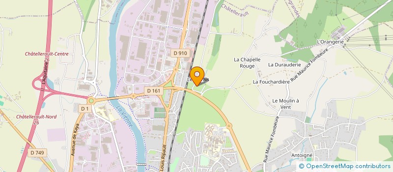 localisation de l'entreprise PIERRES IMPORT  CHATELLERAULT