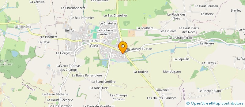 localisation de l'entreprise PIERRES & MOSAICO à LA MEZIERE