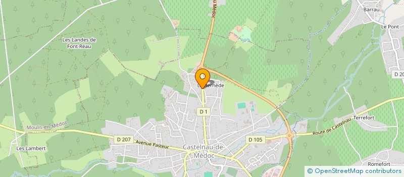 localisation de l'entreprise PIERRES & ORNEMENTS  CASTELNAU-DE-MEDOC