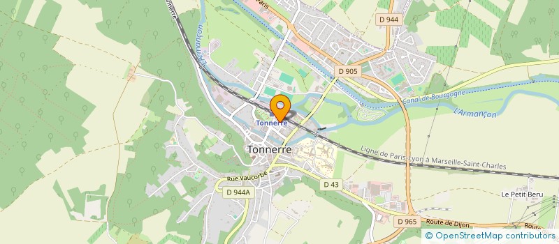 localisation de l'entreprise PIERRES POLE ET COMPAGNIE  TONNERRE