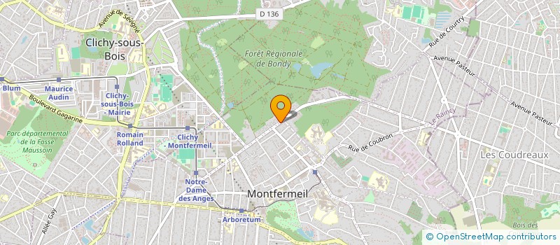 localisation de l'entreprise PIERRETTE NETTOYAGE à MONTFERMEIL