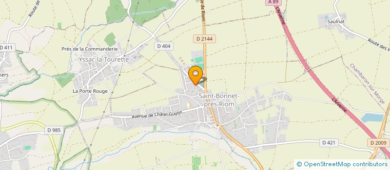 localisation de l'entreprise PIERRICK LEVADOUX  SAINT-BONNET-PRES-RIOM