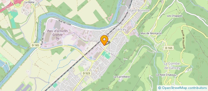 localisation de l'entreprise PIERROLAS  VILLARD-BONNOT