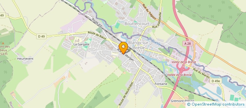 localisation de l'entreprise PIERRON à BLANGY-SUR-BRESLE