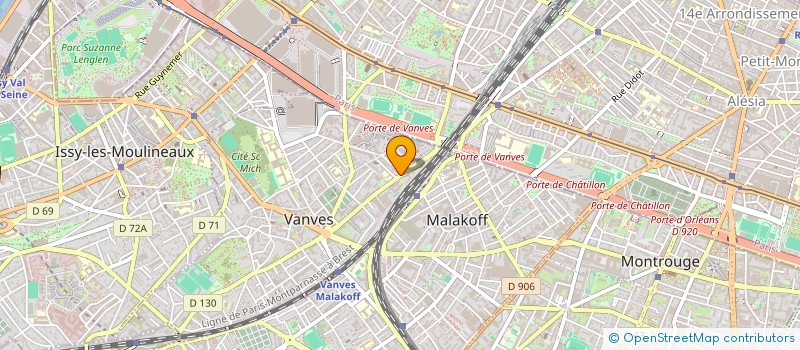 localisation de l'entreprise PIERRON DECORATION  VANVES