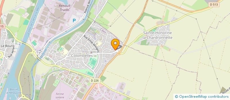 localisation de l'entreprise PIERRON ELECTRICITE  COLOMBELLES