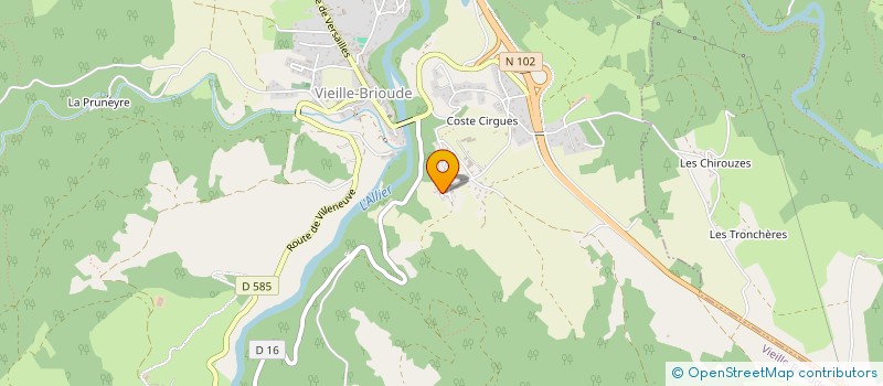 localisation de l'entreprise PIERRON MTB ASSOCIATION  VIEILLE-BRIOUDE