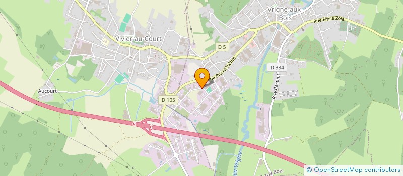 localisation de l'entreprise PIERROT  VRIGNE AUX BOIS