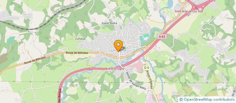 localisation de l'entreprise PIERROT à URRUGNE