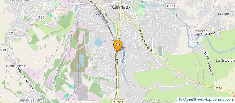 localisation de l'entreprise PIERROT  BLAYE-LES-MINES